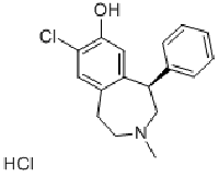 MC82624 R-(-)-7-Chloro-8-hydroxy-3-methyl-1-phenyl-2,3,4,5-tetrahydro-1H-3-benzazepine, hydrochloride 125941-87-9 R-(-)-7-Chloro-8-hydroxy-3-methyl-1-phenyl-2,3,4,5-tetrahydro-1H-3-benzazepine, hydrochloride
