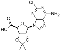 MC75765 2-CHLORO-9-(2-3-O-ISOPROPYLIDENE-BETA-D-RIBOFURANOSYLURONIC ACID)ADENINE 72209-19-9 2-CHLORO-9-(2-3-O-ISOPROPYLIDENE-BETA-D-RIBOFURANOSYLURONIC ACID)ADENINE