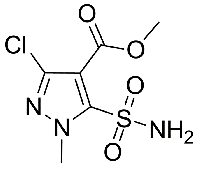 MC60069 5-(aminosulfonyl)-3-chloro-1-methyl-1H- pyrazol 100784-27-8 1-甲基-3-氯-4-甲氧羰基吡唑-5-磺酰胺