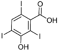 MC66172 3-Hydroxy-2,4,6-Triiodobenzoic Acid 53279-72-4 3-羟基-2,4,6-三碘苯甲酸