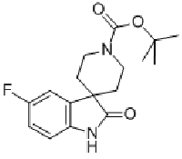 MC77365 5-FLUORO-1,2-DIHYDRO-2-OXO-SPIRO[3H-INDOLE-3,4'-PIPERIDINE]-1'-CARBOXYLIC ACID 1,1-DIMETHYLETHYL ESTER 866028-06-0 1'-BOC-5-氟-1,2-二氢-2-氧代-螺[3H-吲哚-3,4'-哌啶]
