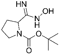 MC65875 1-Boc-2-(N-Hydroxycarbamimidoyl)Pyrrolidine 500024-95-3 2-[(羟基氨基)亚氨基甲基]-1-吡咯烷甲酸叔丁酯