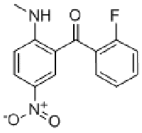 MC75895 2'-FLUORO-2-METHYLAMINO-5-NITROBENZOPHENONE 735-06-8 2-甲氨基-5-硝基-2'-氟二苯甲酮