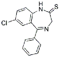 MC72416 BENZP-DINITRIDE-THIO-KETONE 4547-02-8 7-氯-1,3-二氢-5-苯基-2H-1,4-苯并二氮杂-2-硫酮