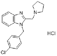 MC82157 Clemizole hydrochloride 1163-36-6 1-[(4-氯苯基)甲基]-2-(吡咯烷-1-基甲基)苯并咪唑盐酸盐