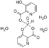 MC81479 (OC-6-45) Aqua (3-hydroxy-2-pyridinecarboxylato-kapaN1,kapaO2)[3-(hydroxy-kapaO)-2-pyridinecarboxylato(2-)-kapaO2]oxo-vanadate(1-), hydrogen, trihydrate 476310-60-8 VO-OHPIC 三水合物