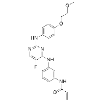 MC41394  N-[3-[[5-氟-2-[[4-(2-甲氧基乙氧基)苯基]氨基]-4-嘧啶基]氨基]苯基]-2-丙烯酰胺  [1202757-89-8]