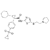 MC82517 LY2608204 1234703-40-2 (1R,2S)-2-环己基-1-[4-(环丙基磺酰基)苯基]-N-[5-[[2-(1-吡咯烷基)乙基]硫代]-2-噻唑基]环丙烷甲酰胺
