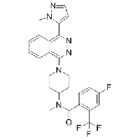 MC41746  4-氟-N-甲基-N-[1-[4-(1-甲基-1H-吡唑-5-基)-1-酞嗪基]-4-哌啶基]-2-(三氟甲基)苯甲酰胺  [1258861-20-9]