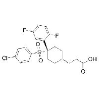 MC80733 3-((1r,4s)-4-(4-chlorophenylsulfonyl)-4-(2,5-difluorophenyl)cyclohexyl)propanoic acid 471905-41-6 3-((1r,4s)-4-(4-chlorophenylsulfonyl)-4-(2,5-difluorophenyl)cyclohexyl)propanoic acid