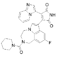 MC80829 LY2090314 603288-22-8 3-(9-fluoro-2-(piperidine-1-carbonyl)-1,2,3,4-tetrahydro-[1,4]diazepino[6,7,1-hi]indol-7-yl)-4-(imidazo[1,2-a]pyridin-3-yl)-1H-p
