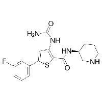 MC81024 AZD7762 860352-01-8 1-(2-((S)-piperidin-3-ylcarbamoyl)-5-(3-fluorophenyl)thiophen-3-yl)urea