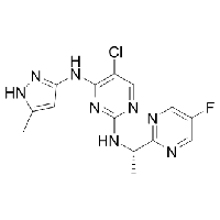 MC81122 AZD1480 935666-88-9 (S)-5-chloro-N2-(1-(5-fluoropyrimidin-2-yl)ethyl)-N4-(5-methyl-1H-pyrazol-3-yl)pyrimidine-2,4-diamine