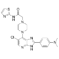 MC81147 CCT129202 942947-93-5 2-(4-(6-chloro-2-(4-(dimethylamino)phenyl)-3H-imidazo[4,5-b]pyridin-7-yl)piperazin-1-yl)-N-(thiazol-2-yl)acetamide