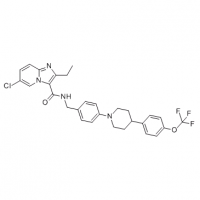 MC82887 Q203 1334719-95-7 6-chloro-2-ethyl-N-[(4-{4-[4-(trifluoromethoxy)phenyl]piperidin-1-yl}phenyl)methyl]imidazo[1,2-a]pyridine-3-carboxamide