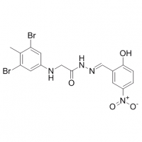 MC84923 L67 325970-71-6 Glycine, N-(3,5-dibroMo-4-Methylphenyl)-, 2-[(2-hydroxy-5-nitrophenyl)Methylene]hydrazide
