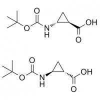 MC82378 Trans-cyclopropanecarboxylic acid, 2-[[(1,1-dimethylethoxy)carbonyl]amino]- 1212381-16-2 Trans-cyclopropanecarboxylic acid, 2-[[(1,1-dimethylethoxy)carbonyl]amino]-
