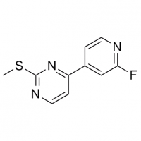 MC83401 Pyrimidine, 4-(2-fluoro-4-pyridinyl)-2-(methylthio)- 1453851-73-4 Pyrimidine, 4-(2-fluoro-4-pyridinyl)-2-(methylthio)-