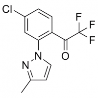 MC82029 Ethanone, 1-[4-chloro-2-(3-methyl-1H-pyrazol-1-yl)phenyl]-2,2,2-trifluoro- 1125828-30-9 Ethanone, 1-[4-chloro-2-(3-methyl-1H-pyrazol-1-yl)phenyl]-2,2,2-trifluoro-