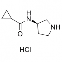 MC84125 Cyclopropanecarboxamide, N-(3R)-3-pyrrolidinyl-, hydrochloride 1884705-03-6 Cyclopropanecarboxamide, N-(3R)-3-pyrrolidinyl-, hydrochloride