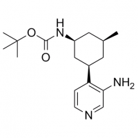 MC82241 tert-Butyl [(1S,3R,5S)-3-(3-aminopyridin-4-yl)-5-methylcyclohexyl]carbamate 1187056-55-8 tert-Butyl [(1S,3R,5S)-3-(3-aminopyridin-4-yl)-5-methylcyclohexyl]carbamate