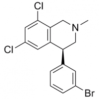 MC84110 Isoquinoline, 4-(3-bromophenyl)-6,8-dichloro-1,2,3,4-tetrahydro-2-methyl-, (4S)- 1870821-29-6 Isoquinoline, 4-(3-bromophenyl)-6,8-dichloro-1,2,3,4-tetrahydro-2-methyl-, (4S)-