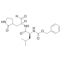 MC82874 Carbamic acid, N-[(1S)-1-[[[(1S)-1-formyl-2-(2-oxo-3-pyrrolidinyl)ethyl]amino]carbonyl]-3-methylbutyl]-, phenylmethyl ester 1333231-44-9 Carbamic acid, N-[(1S)-1-[[[(1S)-1-formyl-2-(2-oxo-3-pyrrolidinyl)ethyl]amino]carbonyl]-3-methylbutyl]-, pheny