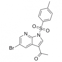 MC81841 Ethanone, 1-[5-bromo-1-[(4-methylphenyl)sulfonyl]-1H-pyrrolo[2,3-b]pyridin-3-yl]- 1052633-38-1 Ethanone, 1-[5-bromo-1-[(4-methylphenyl)sulfonyl]-1H-pyrrolo[2,3-b]pyridin-3-yl]-