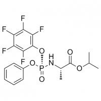 MC82896 L-Alanine, N-[(R)-(2,3,4,5,6-pentafluorophenoxy)phenoxyphosphinyl]-, 1-methylethyl ester 1337529-56-2 L-Alanine, N-[(R)-(2,3,4,5,6-pentafluorophenoxy)phenoxyphosphinyl]-, 1-methylethyl ester