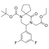 MC82339 tert-butyl 8-(3,5-difluorophenyl)-9-(2-ethoxy-2-oxoethyl)-10-oxo-6,9-diazaspiro[4.5]decane-6-carboxylate 1206821-43-3 tert-butyl 8-(3,5-difluorophenyl)-9-(2-ethoxy-2-oxoethyl)-10-oxo-6,9-diazaspiro[4.5]decane-6-carboxylate