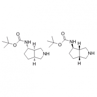 MC82457 tert-butyl (3aR,4S,6aS)-octahydrocyclopenta[c]pyrrol-4-ylcarbamate compound with tert-butyl (3aS,4R,6aR)-octahydrocyclopenta[c]pyrrol-4-ylcarbamate (1:1) 1228030-08-7 tert-butyl (3aR,4S,6aS)-octahydrocyclopenta[c]pyrrol-4-ylcarbamate compound with