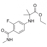 MC82619 Alanine, N-[3-fluoro-4-[(methylamino)carbonyl]phenyl]-2-methyl-, ethyl ester 1258638-92-4 Alanine, N-[3-fluoro-4-[(methylamino)carbonyl]phenyl]-2-methyl-, ethyl ester