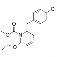MC83974 Carbamic acid, [1-[(4-chlorophenyl)methyl]-3-butenyl](ethoxymethyl)-, methyl ester (9CI) 177707-16-3 Carbamic acid, [1-[(4-chlorophenyl)methyl]-3-butenyl](ethoxymethyl)-, methyl ester (9CI)