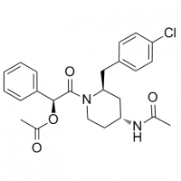 MC83980 Acetamide, N-[1-[(acetyloxy)phenylacetyl]-2-[(4-chlorophenyl)methyl]-4-piperidinyl]-, [2S-[1(R*),2α,4β]]- (9CI) 177770-52-4 Acetamide, N-[1-[(acetyloxy)phenylacetyl]-2-[(4-chlorophenyl)methyl]-4-piperidinyl]-, [2S-[1(R*),2α,4β]]- (9CI)