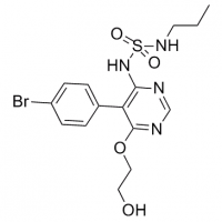 MC83101 Sulfamide, N-[5-(4-bromophenyl)-6-(2-hydroxyethoxy)-4-pyrimidinyl]-N'-propyl- 1393813-43-8 Sulfamide, N-[5-(4-bromophenyl)-6-(2-hydroxyethoxy)-4-pyrimidinyl]-N'-propyl-