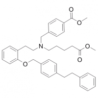 MC84947 Benzoic acid,4-[[(5-methoxy-5-oxopentyl)[2-[2-[[4-(2-phenylethyl)phenyl]methoxy]phenyl]ethyl]amino]methyl]-, methyl ester 329773-33-3 Benzoic acid,4-[[(5-methoxy-5-oxopentyl)[2-[2-[[4-(2-phenylethyl)phenyl]methoxy]phenyl]ethyl]amino]methyl]-, meth