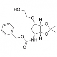 MC84728 Carbamic acid, [(3aS,4R,6S,6aR)-tetrahydro-6-(2-hydroxyethoxy)-2,2-dimethyl-4H-cyclopenta-1,3-dioxol-4-yl]-, phenylmethyl ester 274693-54-8 Carbamic acid, [(3aS,4R,6S,6aR)-tetrahydro-6-(2-hydroxyethoxy)-2,2-dimethyl-4H-cyclopenta-1,3-dioxol-4-yl]-