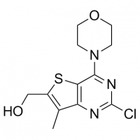 MC81755 Thieno[3,2-d]pyrimidine-6-methanol, 2-chloro-7-methyl-4-(4-morpholinyl)- 1032758-44-3 Thieno[3,2-d]pyrimidine-6-methanol, 2-chloro-7-methyl-4-(4-morpholinyl)-