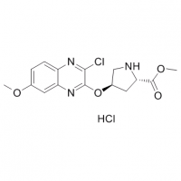 MC82986 L-Proline, 4-[(3-chloro-7-methoxy-2-quinoxalinyl)oxy]-, methyl ester, (hydrochloride)(1:1),(4R)- 1361028-94-5 L-Proline, 4-[(3-chloro-7-methoxy-2-quinoxalinyl)oxy]-, methyl ester, (hydrochloride)(1:1),(4R)-