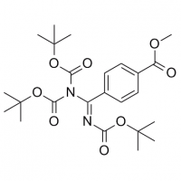 MC82954 Benzoic acid, 4-[[bis[(1,1-dimethylethoxy)carbonyl]amino][[(1,1- dimethylethoxy)carbonyl]imino]methyl]-, methyl ester 135321-85-6 Benzoic acid, 4-[[bis[(1,1-dimethylethoxy)carbonyl]amino][[(1,1- dimethylethoxy)carbonyl]imino]methyl]-, methyl ester