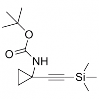 MC82669 Carbamic acid, N-[1-[2-(trimethylsilyl)ethynyl]cyclopropyl]-, 1,1-dimethylethyl ester 1268810-08-7 Carbamic acid, N-[1-[2-(trimethylsilyl)ethynyl]cyclopropyl]-, 1,1-dimethylethyl ester