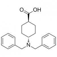 MC81716 Cyclohexanecarboxylic acid, 4-[bis(phenylmethyl)amino]-, trans- 102390-36-3 Cyclohexanecarboxylic acid, 4-[bis(phenylmethyl)amino]-, trans-