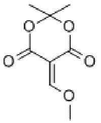 MC83581 5-(METHOXYMETHYLENE)-2,2-DIMETHYL-1,3-DIOXANE-4,6-DIONE 15568-85-1 5-(甲氧亚甲基)-2,2-二甲基-1,3-二氧杂环已烷-4,6-二酮