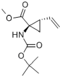 MC83660 methyl ester, (1R,2S)- 159622-09-0 (1R,2S)-1 - [ [(1,1-二甲基乙氧基)羰基]氨基] - 2-乙烯基-环丙烷甲酸甲酯
