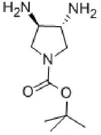 MC72789 1-Pyrrolidinecarboxylicacid,3,4-diamino-,1,1-dimethylethylester,(3R,4R)-(9CI) 503552-68-9 1-Pyrrolidinecarboxylicacid,3,4-diamino-,1,1-dimethylethylester,(3R,4R)-(9CI)