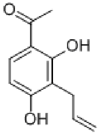 MC85231 4-Acetyl-2-allylresorcinol 38987-00-7 1-(3-烯丙基-2,4-二羟基苯基)乙酮