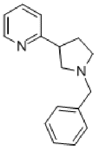 MC83389 Pyridine, 2-[1-(phenylmethyl)-3-pyrrolidinyl]- 145105-04-0 2-[1-(苯基甲基)-3-吡咯烷]-吡啶