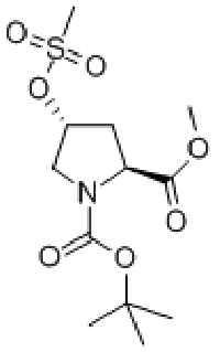 MC39398  (2S,4R)-BOC-Γ-甲磺酰基氧甲基脯氨酸甲酯  [84520-67-2]