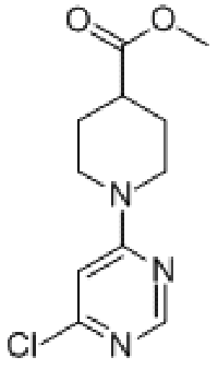 MC78483 1-(6-CHLOROPYRIMIDIN-4-YL)PIPERIDINE-4-CARBOXYLIC ACID METHYL ESTER 914347-88-9 1-[4-(6-氯嘧啶)基]哌啶-4-甲酸甲酯