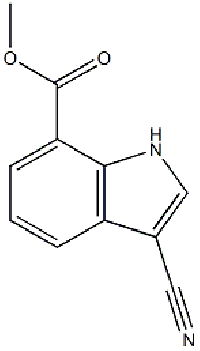 MC72307 methyl 3-cyano-1H-indole-7-carboxylate 443144-24-9 3-氰基-1H-吲哚-7-甲酸甲酯